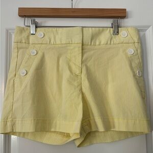 Ann Taylor Loft Yellow Striped Shorts in Size 4